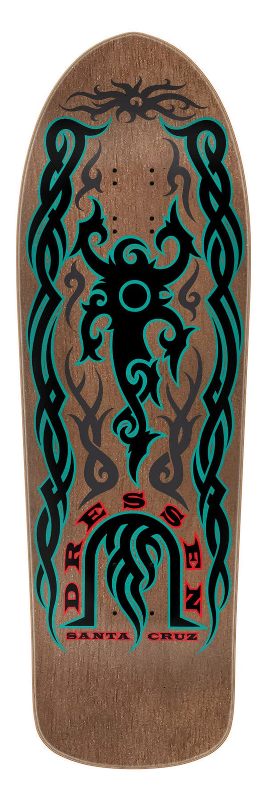 SANTA CRUZ DECK 9.9 Santa Cruz Dressen Tribal Reissue Deck - 9.9