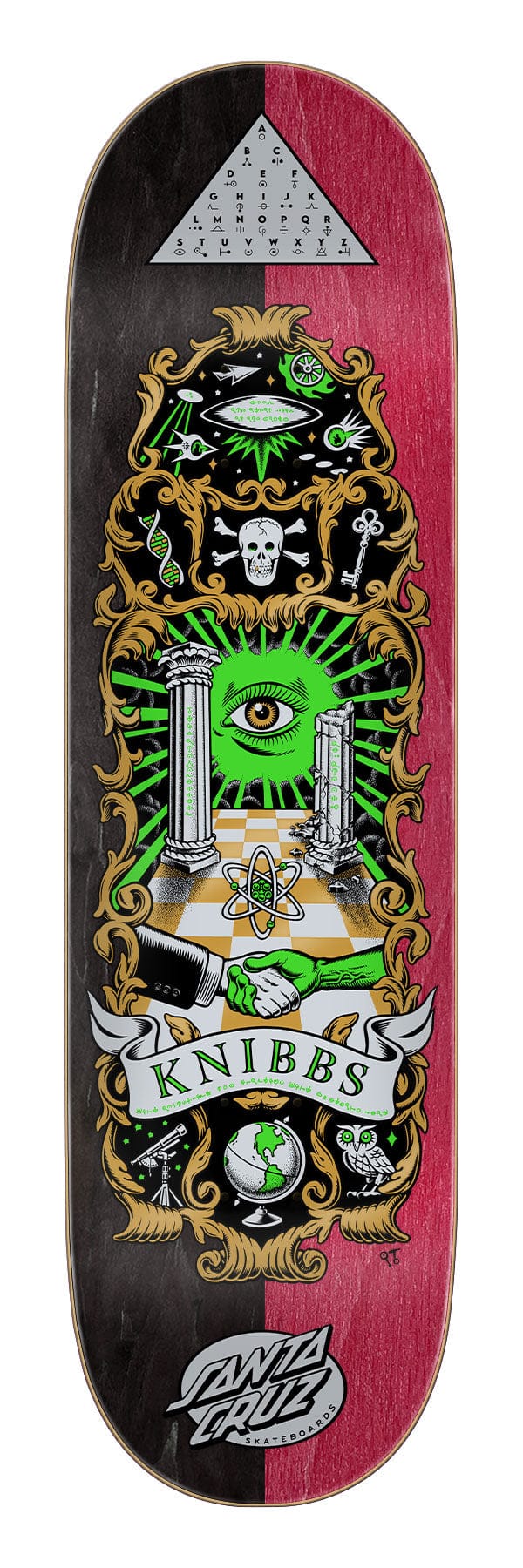 SANTA CRUZ DECK 8.5 Santa Cruz Knibbs Cryptic Deck - 8.5