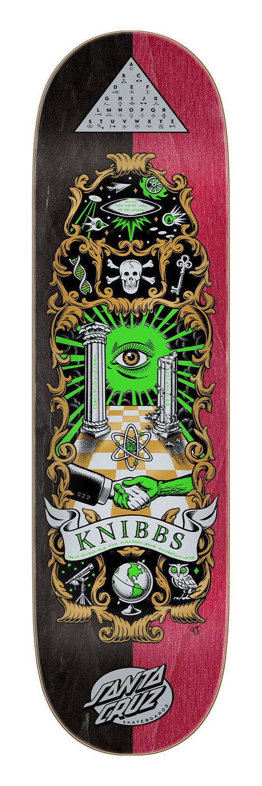 SANTA CRUZ DECK 8.5 Santa Cruz Knibbs Cryptic Deck - 8.5