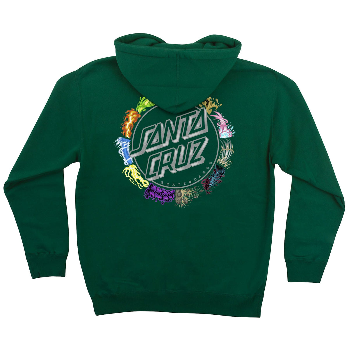 SANTA CRUZ HOODIE Santa Cruz Power Dot Hoodie - (Pokemon) Forest Green