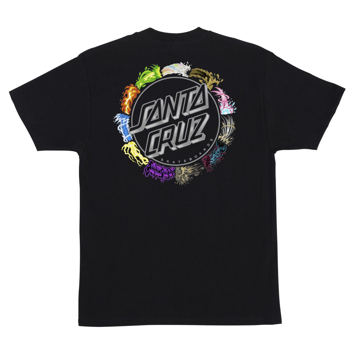 SANTA CRUZ T-SHIRT Santa Cruz Power Dot Tee - (Pokemon) Black