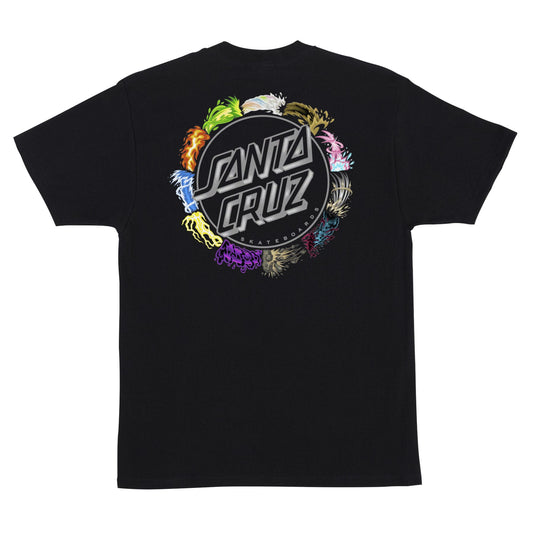 SANTA CRUZ T-SHIRT Santa Cruz Power Dot Tee - (Pokemon) Black