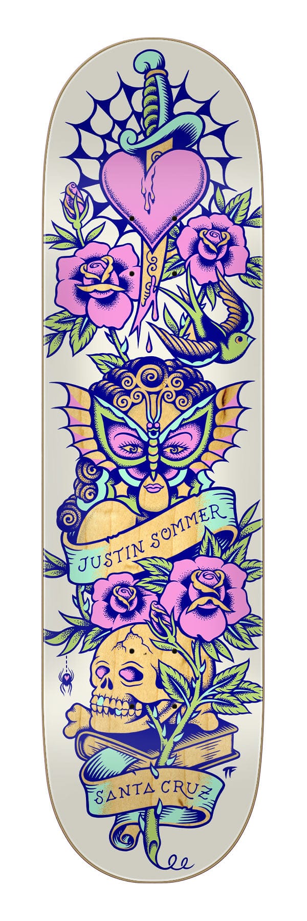 SANTA CRUZ DECK 8.25 Santa Cruz Sommer Tattooed Deck - 8.25