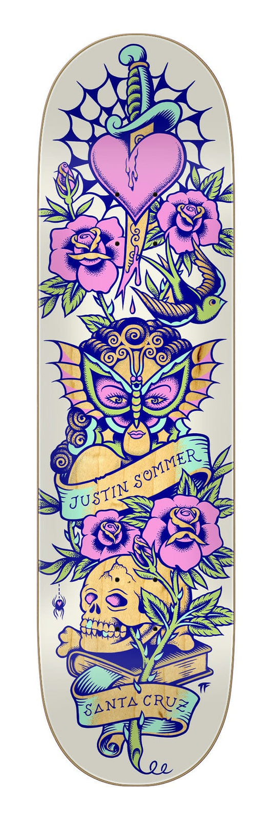 SANTA CRUZ DECK 8.25 Santa Cruz Sommer Tattooed Deck - 8.25