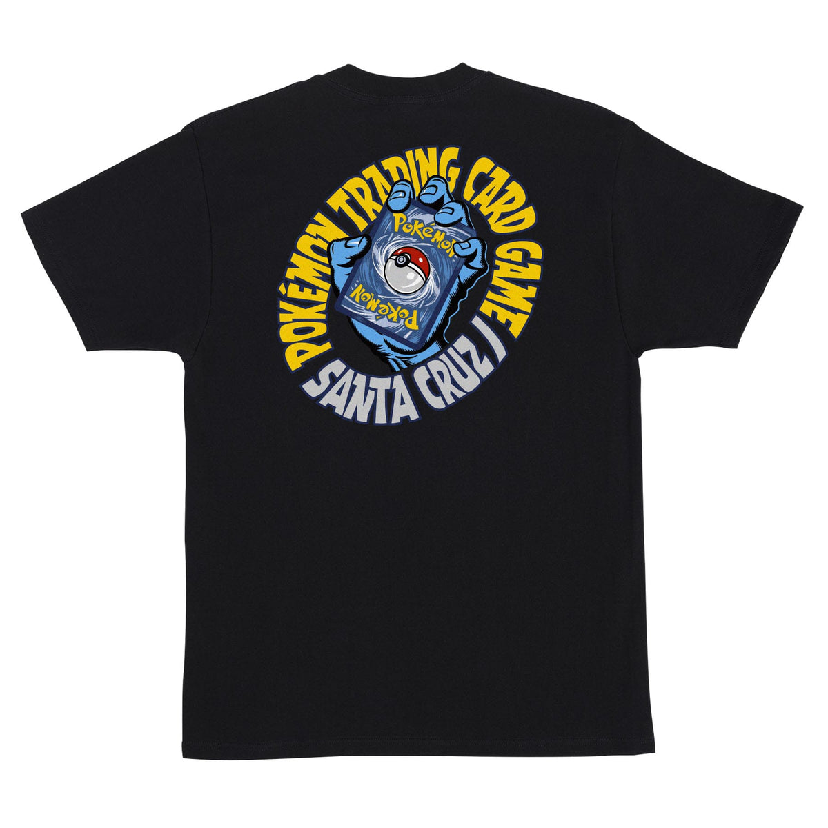 SANTA CRUZ T-SHIRT Santa Cruz TCG Hand Tee - (Pokemon) Black
