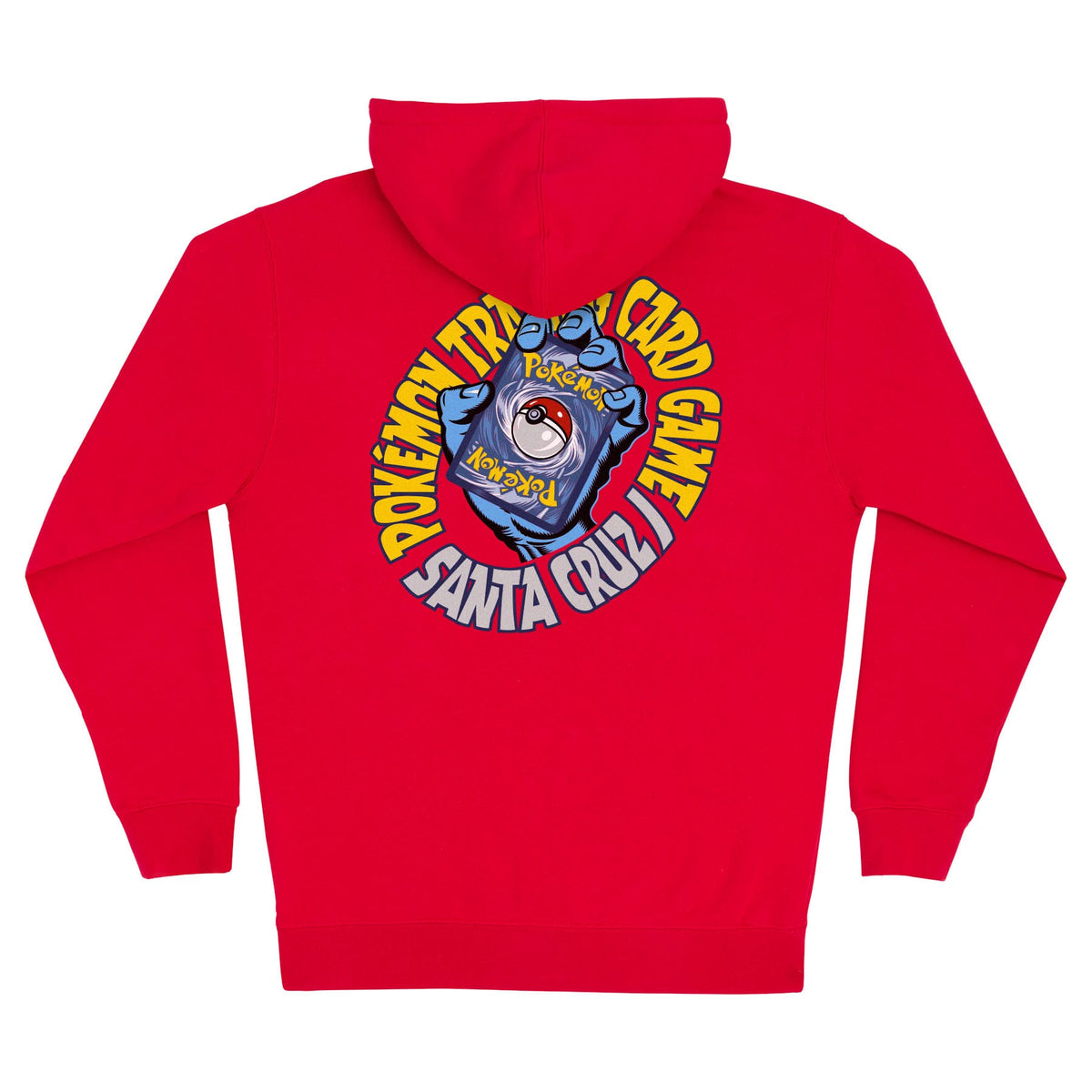 SANTA CRUZ HOODIE Santa Cruz TCG Hand Zip Hoodie - (Pokemon) Red