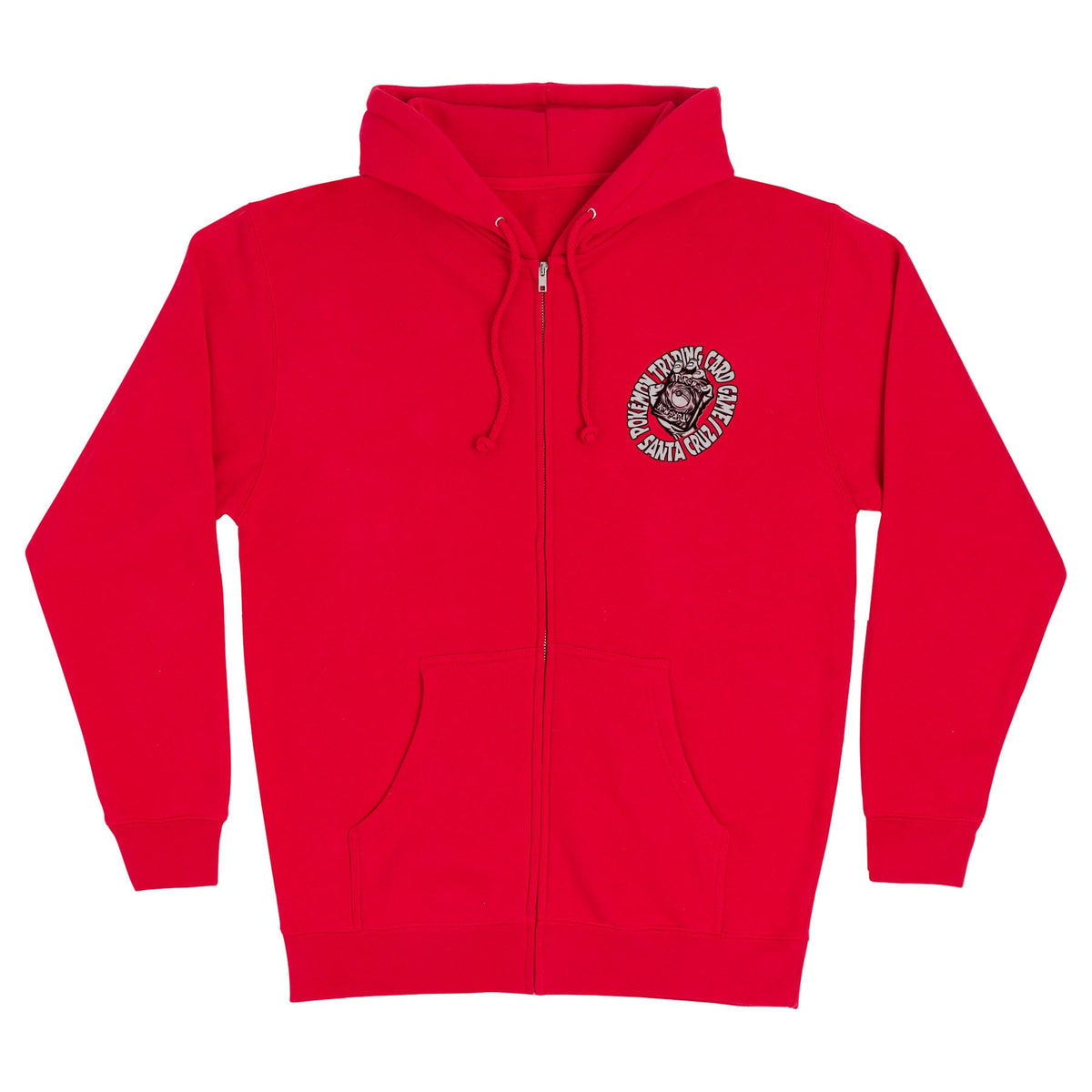 SANTA CRUZ HOODIE Santa Cruz TCG Hand Zip Hoodie - (Pokemon) Red