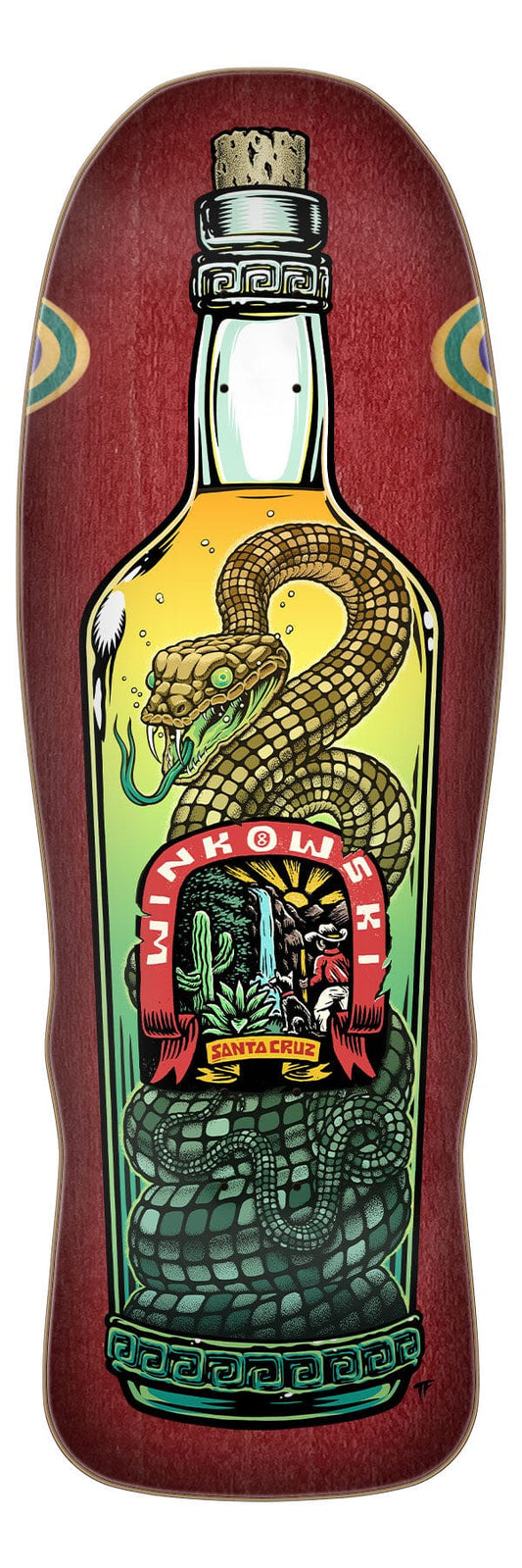 SANTA CRUZ DECK 10.3 Santa Cruz Winkowski Agave Snake Shaped Deck - 10.3