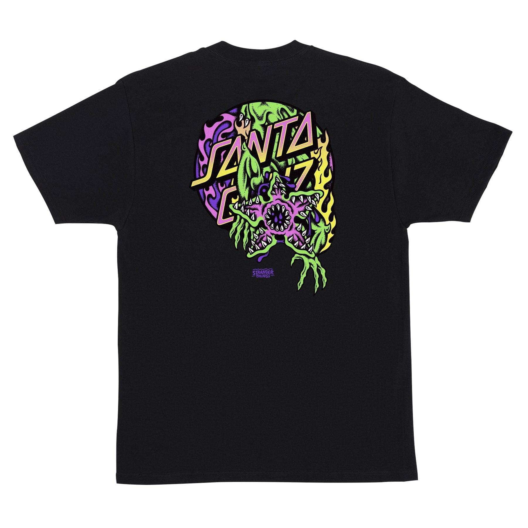 SANTA CRUZ T-SHIRT Santa Cruz x Stranger Things Demogorgon Dot Tee - Black