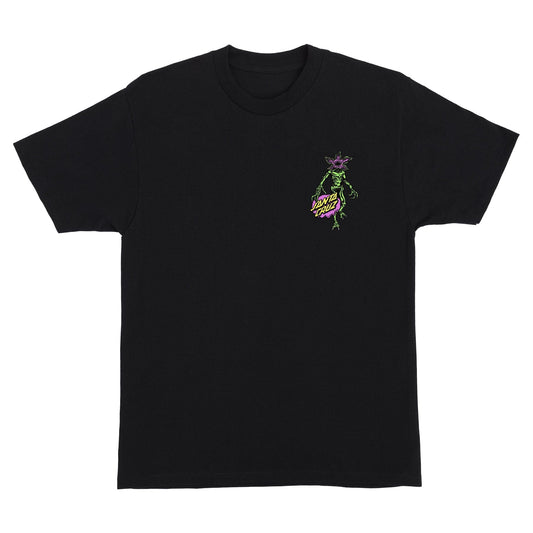 SANTA CRUZ T-SHIRT Santa Cruz x Stranger Things Demogorgon Dot Tee - Black