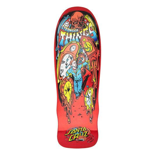 SANTA CRUZ DECK 9.7 Santa Cruz x Stranger Things Grabke Max Melting Clock Deck - 9.7