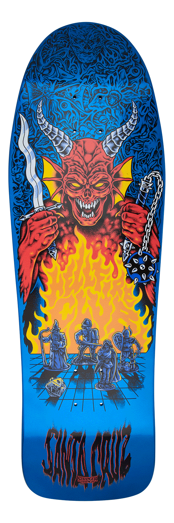 SANTA CRUZ DECK 10.07 Santa Cruz x Stranger Things Knox Hellfire Pit Deck - 10.07