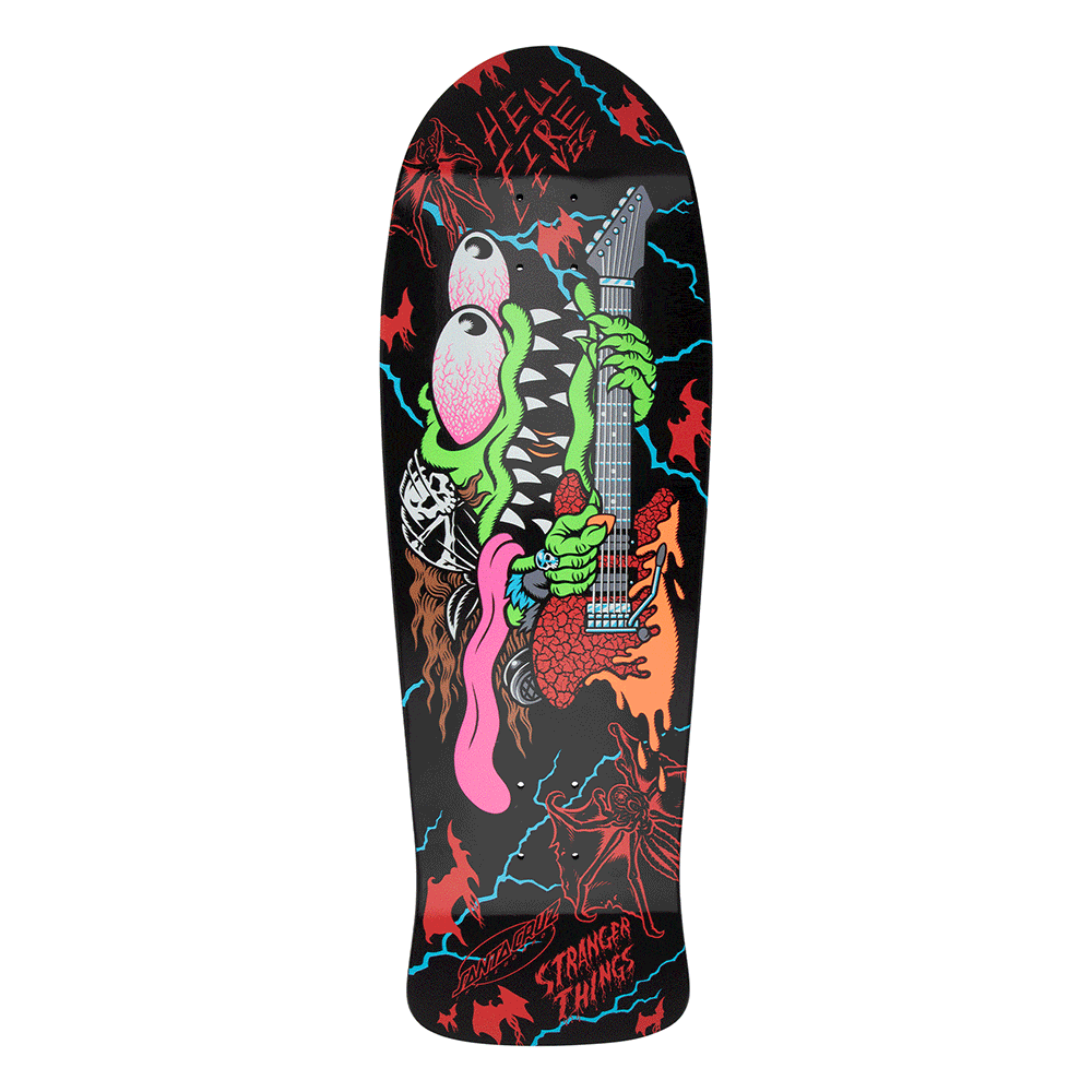 SANTA CRUZ DECK 10.1 Santa Cruz x Stranger Things Meek Eddie Slasher Deck - 10.1