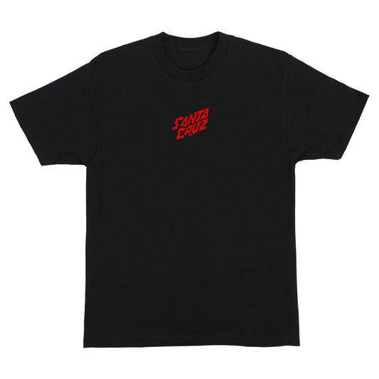 SANTA CRUZ T-SHIRT Santa Cruz x Stranger Things Screaming Lights Tee - Black