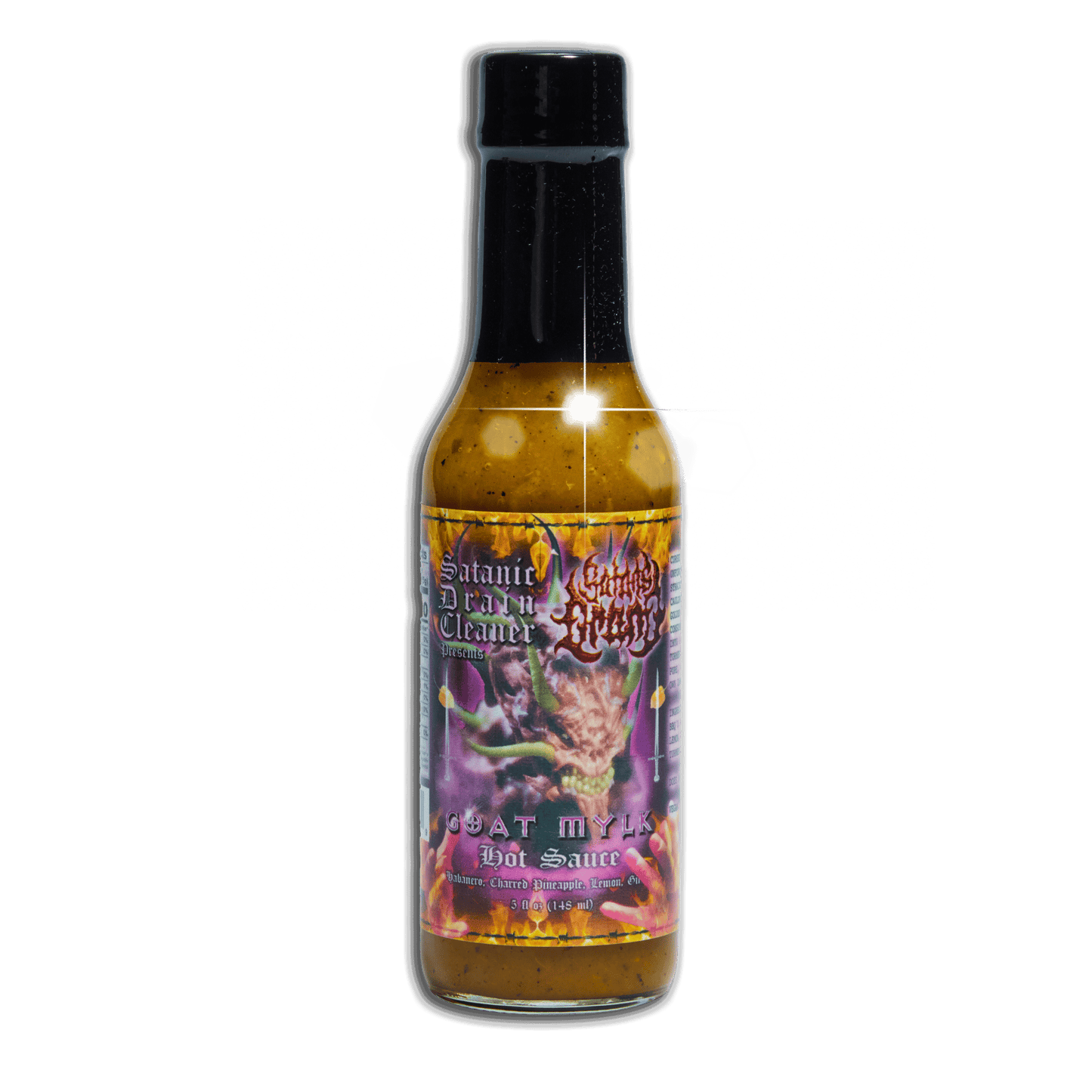 Satan's Drano Hot Sauce Satan's Drano Goat Mylk (Habanero) Hot Sauce