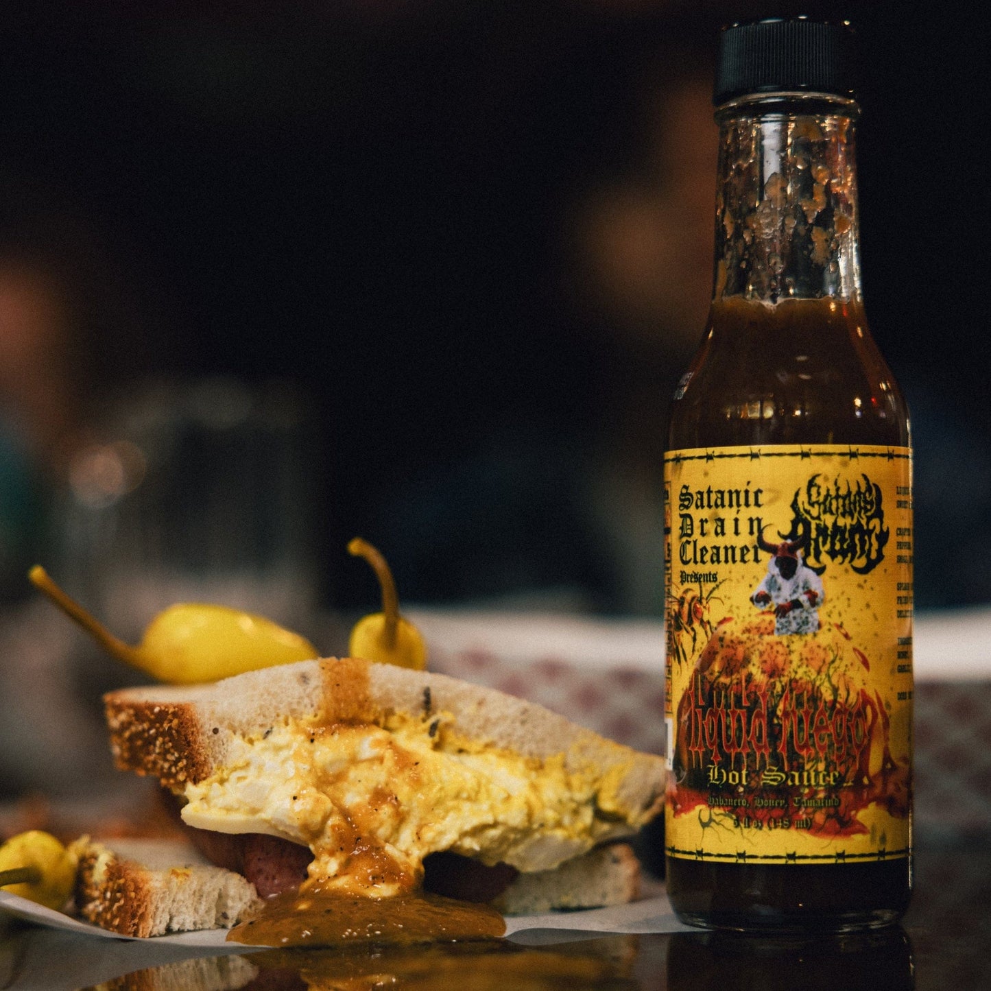 Satan's Drano Hot Sauce Satan's Drano Liquid Fuego Hot Sauce