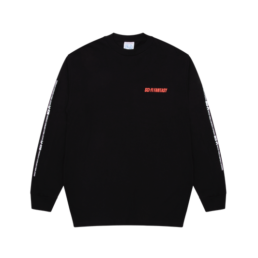 SCI-FI FANTASY LONGSLEEVE TEE Sci-Fi Fantasy Fantasy World L/S Tee - Black