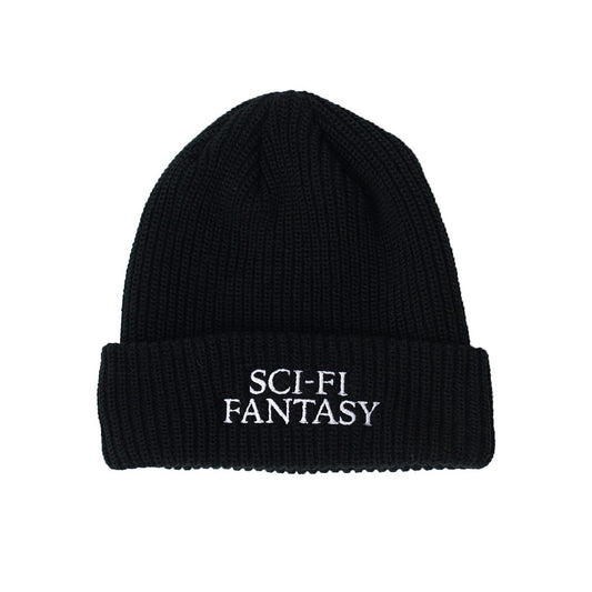 SCI-FI FANTASY BEANIE Sci-Fi Fantasy Logo Beanie - Black