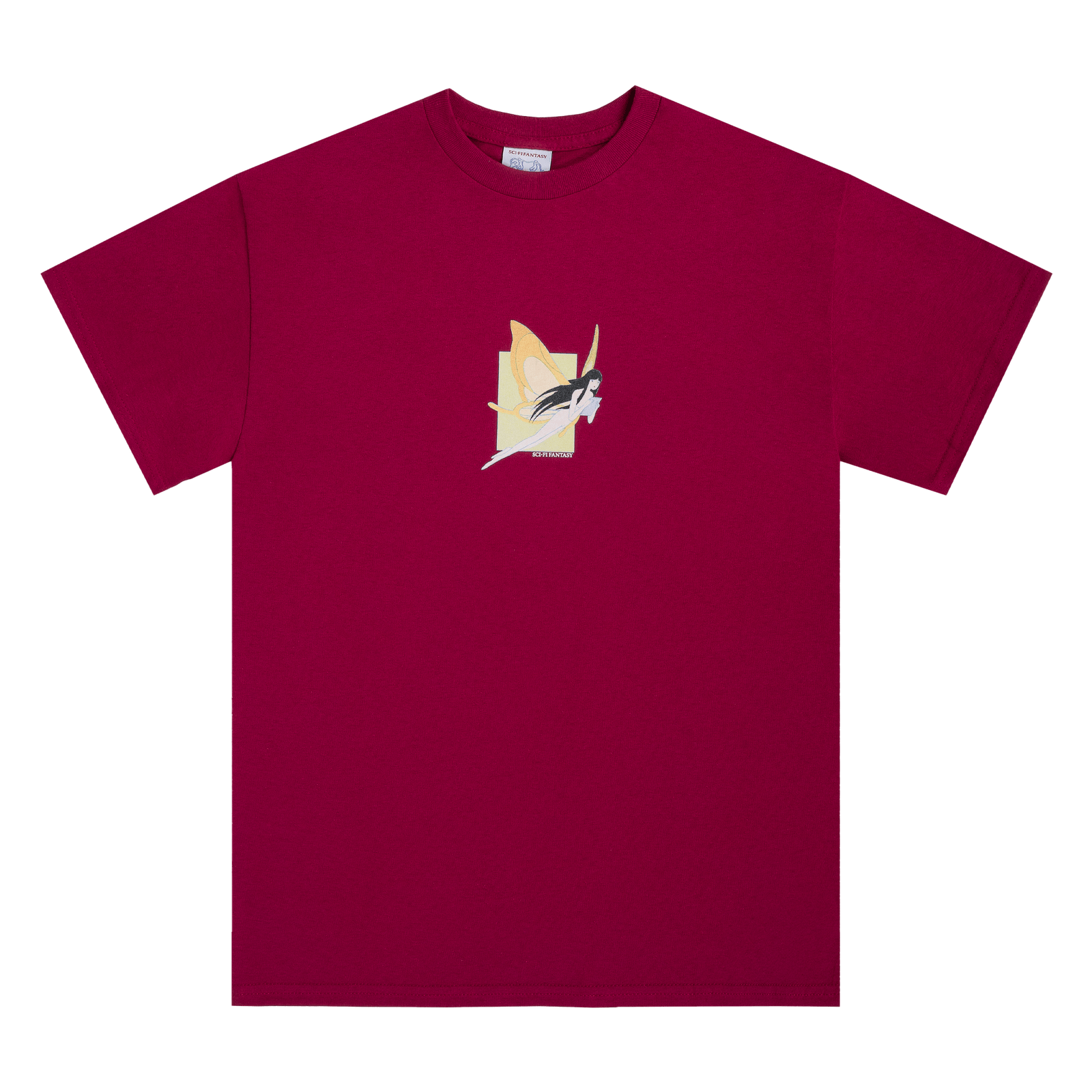 SCI-FI FANTASY T-SHIRT Sci-Fi Fantasy Moth Girl Tee - Berry