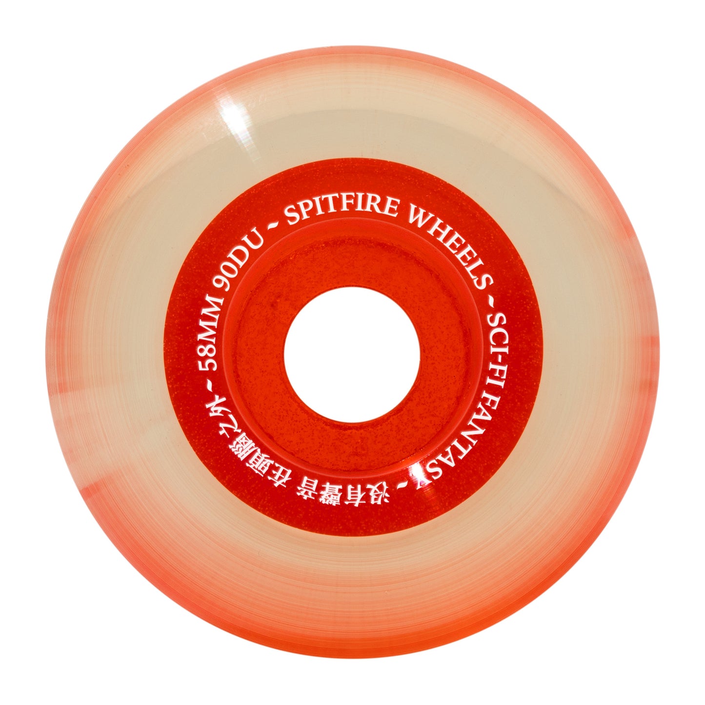 Spitfire Sapphire (Sci-Fi Fantasy) Orange Wheels 58mm  - 90D