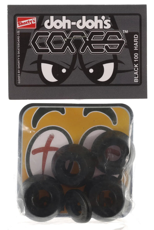 SHORTY'S BUSHING Shorty's Doh Doh Cones Black Hard Bushings - 100a