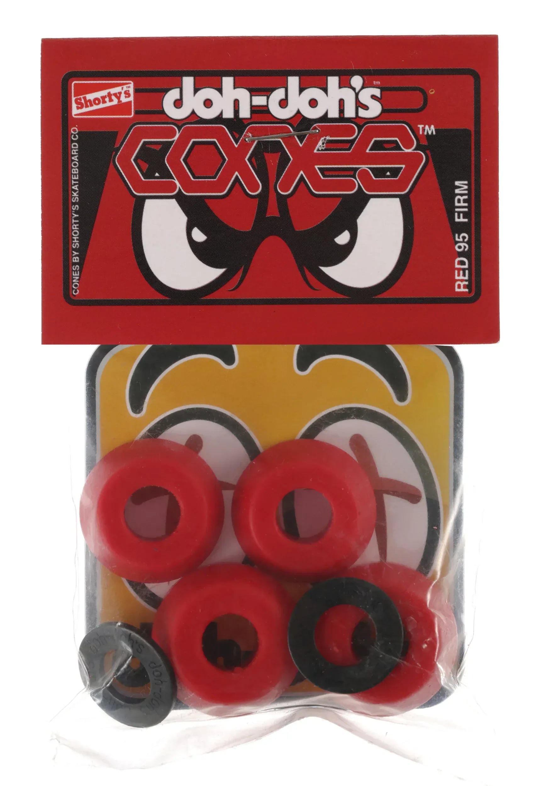 SHORTY'S BUSHING Shorty's Doh Doh Cones Red Firm Bushings - 95a