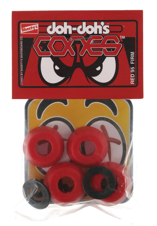 SHORTY'S BUSHING Shorty's Doh Doh Cones Red Firm Bushings - 95a