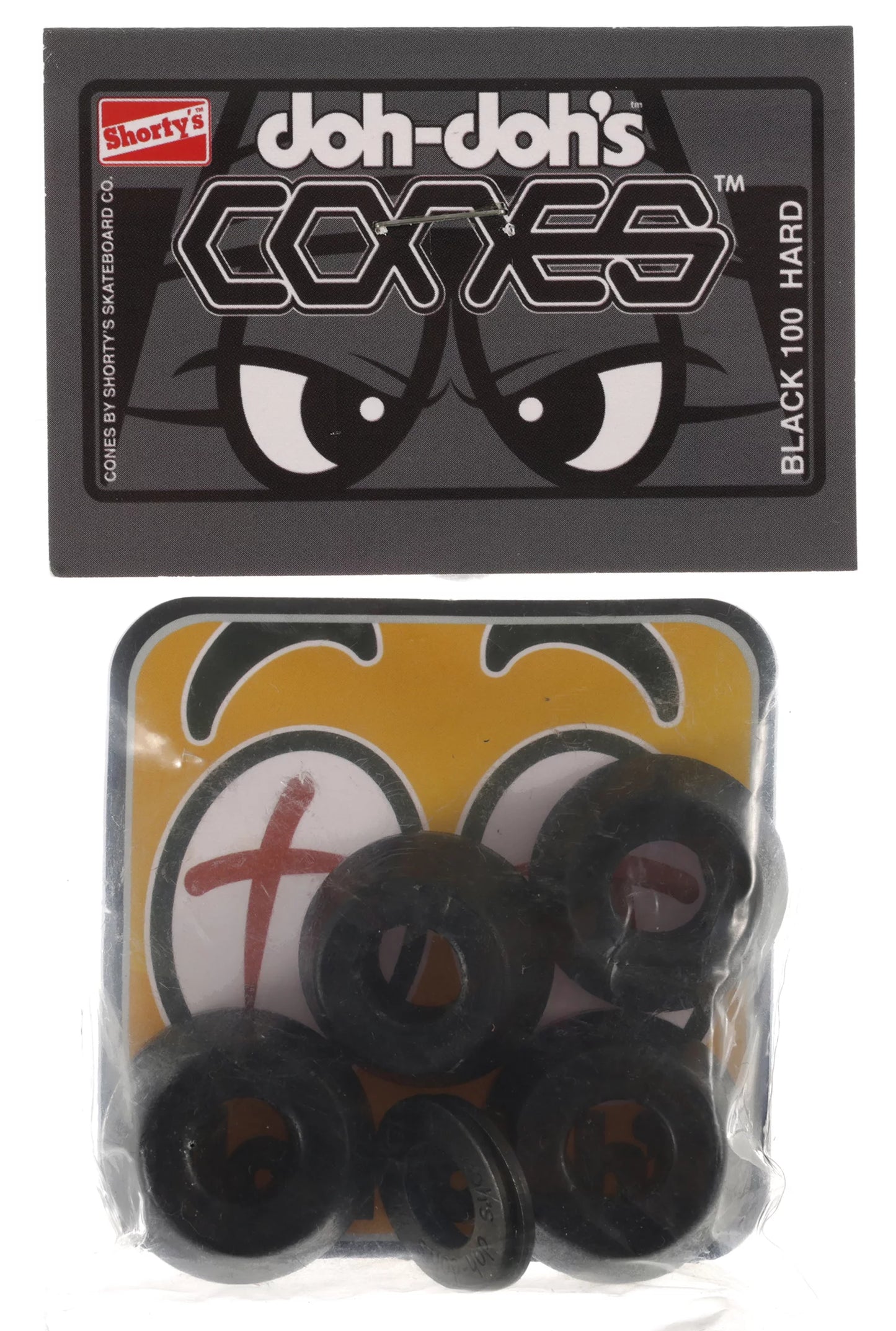 Shorty's Doh Doh Cones Black Hard Bushings - 100a