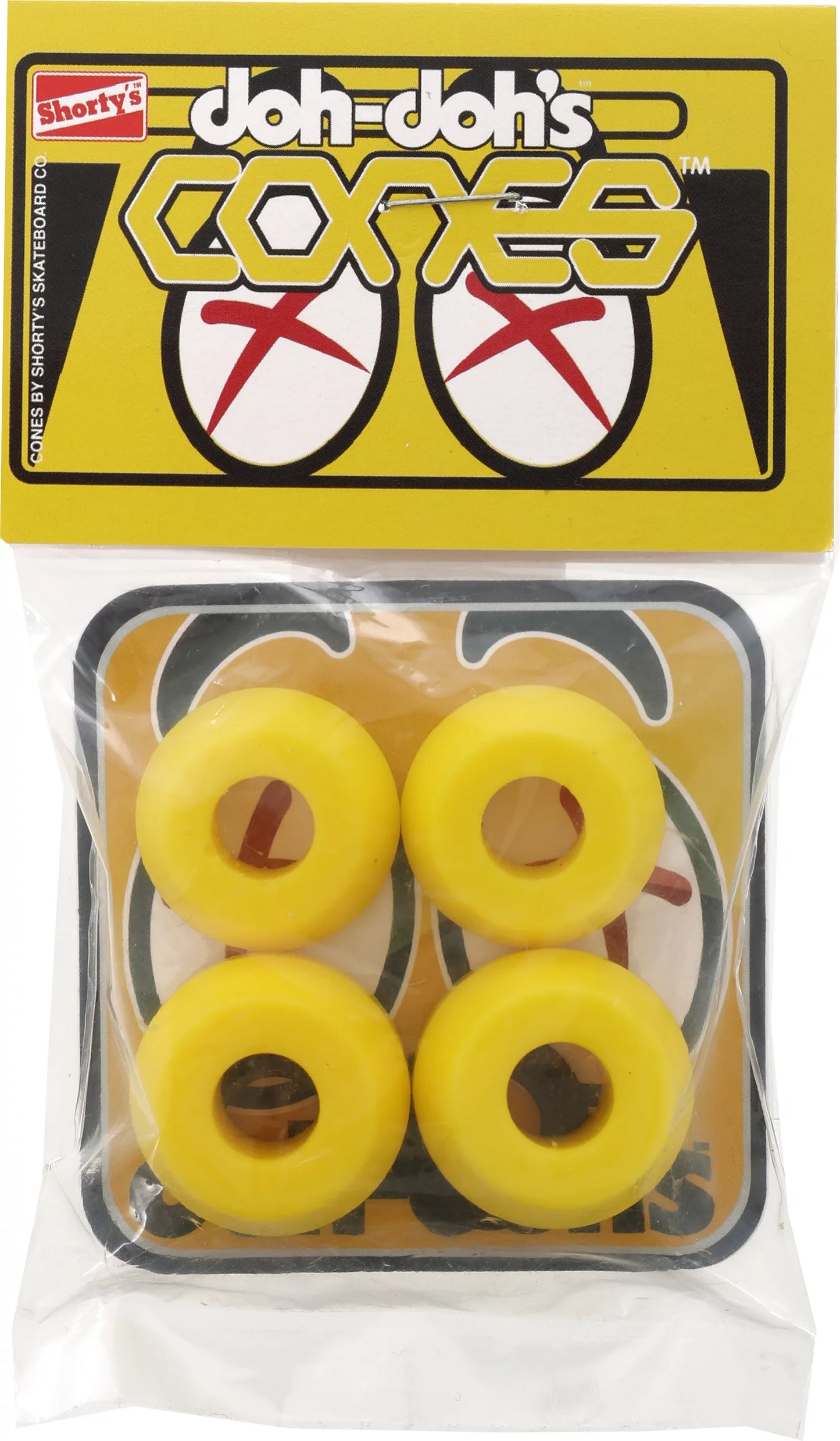 Shorty's Doh Doh Cones Yellow Soft Bushings - 92a