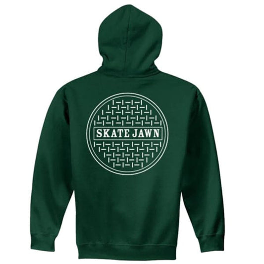 SKATE JAWN HOODIE S SKATE JAWN SEWER CAP HOODIE - GREEN