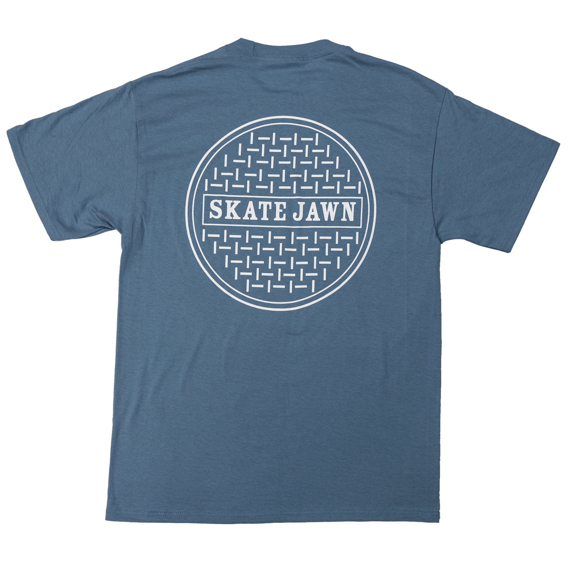 SKATE JAWN T-SHIRT Skate Jawn Sewer Cap Tee - Stonewash Blue
