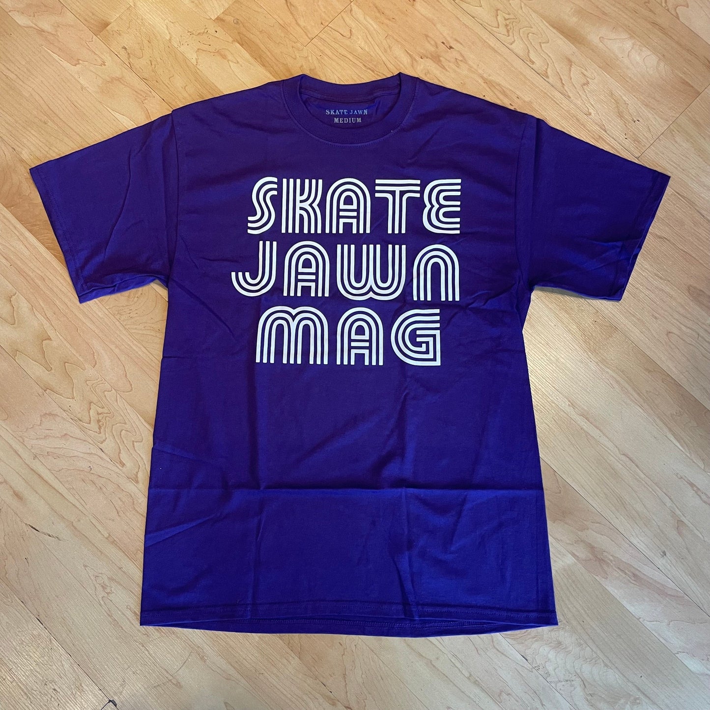 SKATE JAWN WOMENS T-SHIRT Skate Jawn Stripe Tee - Purple