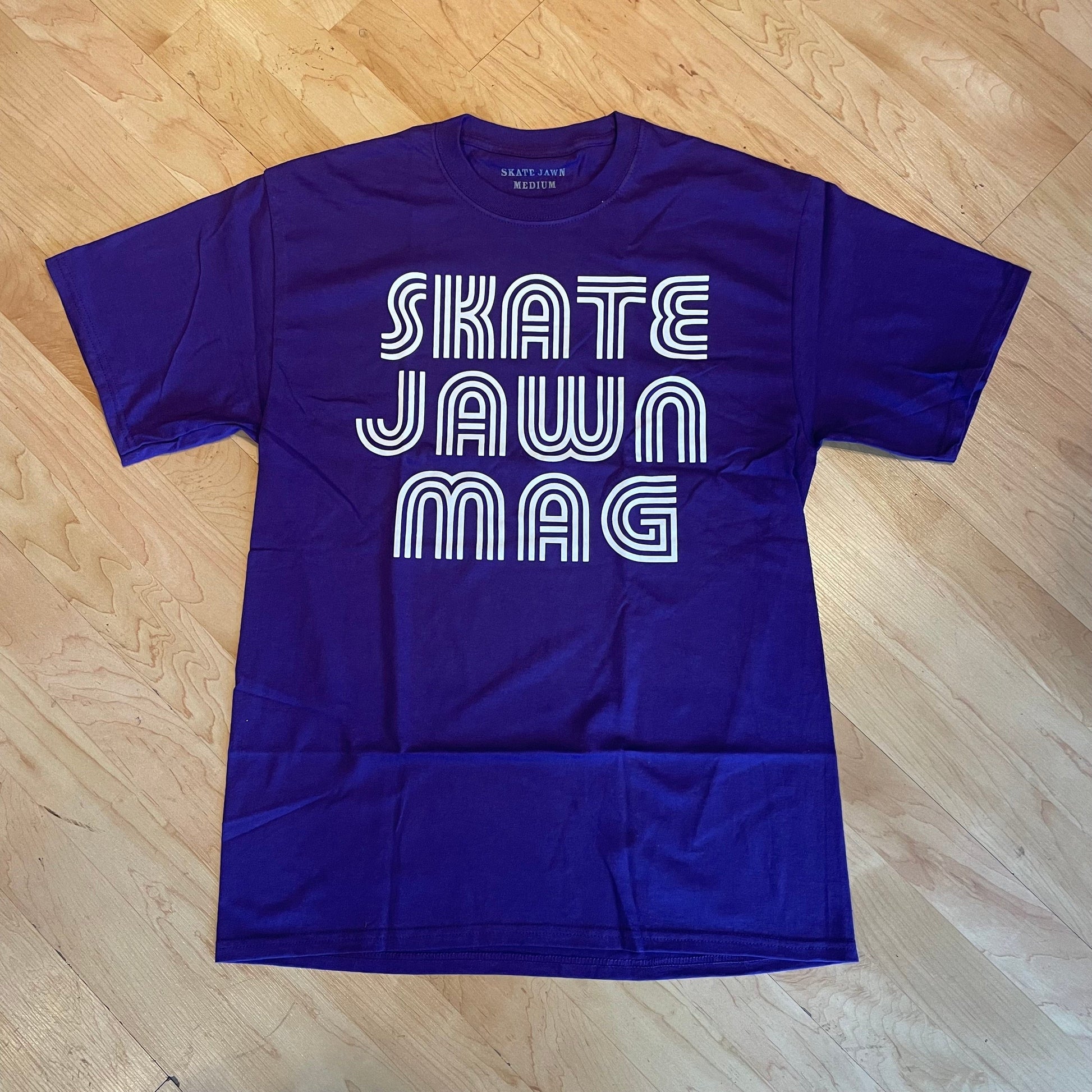 SKATE JAWN WOMENS T-SHIRT Skate Jawn Stripe Tee - Purple