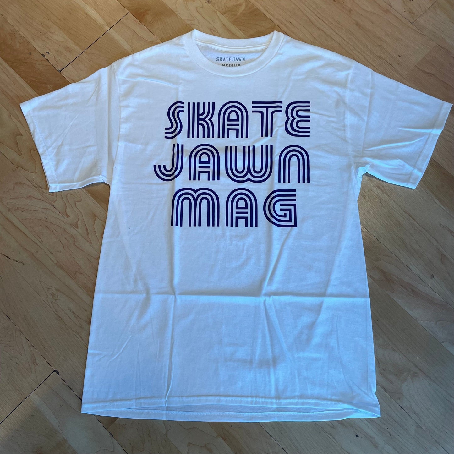 SKATE JAWN WOMENS T-SHIRT Skate Jawn Stripe Tee - White