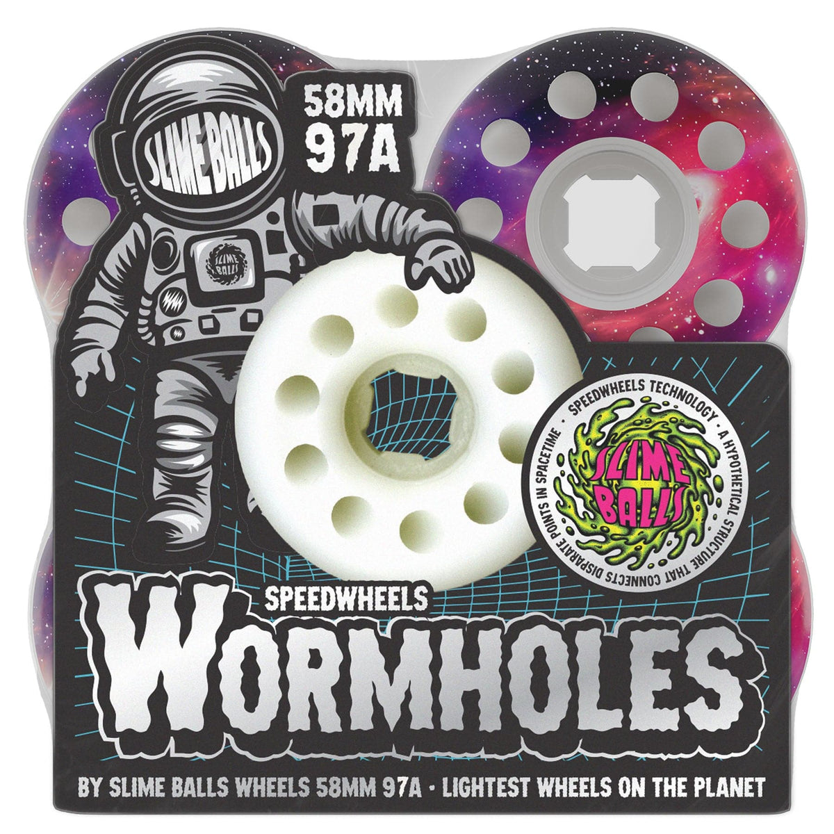 Slime Balls WHEELS 58mm Slime Balls Worm Holes Wheels 58mm - 97a