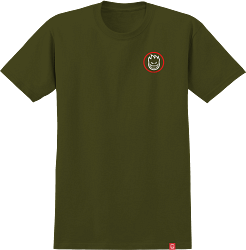 SPITFIRE T-SHIRT Spitfire Classic Swirl Overlay Tee - Military Green