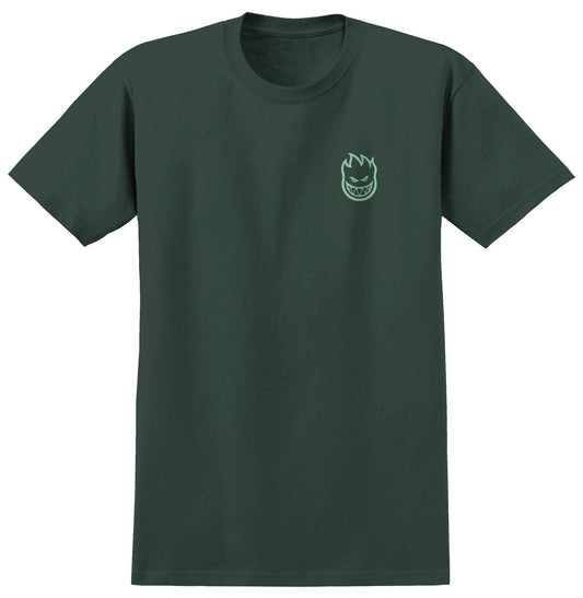 SPITFIRE T-SHIRT Spitfire Floral Classic Tee - Forest Green Teal