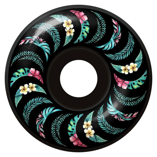 SPITFIRE WHEELS 55mm Spitfire Formula Four Classic Floral Black Wheels 55mm - 99D