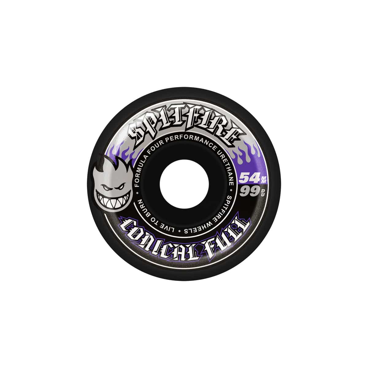 SPITFIRE WHEELS 54mm Spitfire Formula Four Conical Full Black Wheels 54mm - 99D