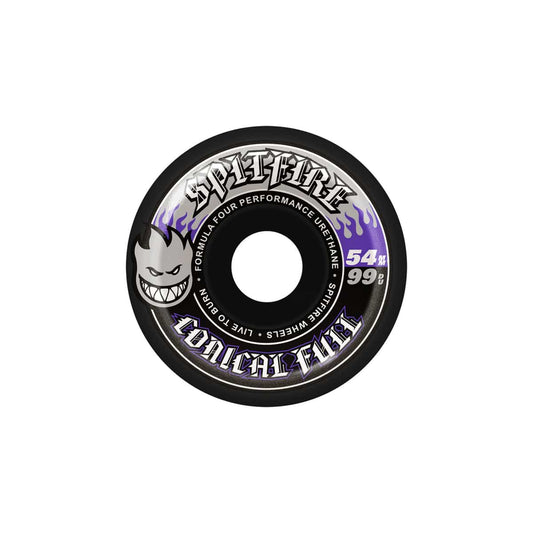 SPITFIRE WHEELS 54mm Spitfire Formula Four Conical Full Black Wheels 54mm - 99D