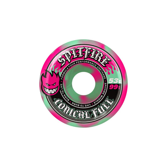 SPITFIRE WHEELS 53mm Spitfire Formula Four Conical Full Swirl Wheels 53mm - 99D