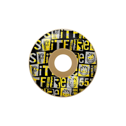 SPITFIRE WHEELS 55mm Spitfire Formula Four Radial Ransom Natural Wheels 55mm - 99D