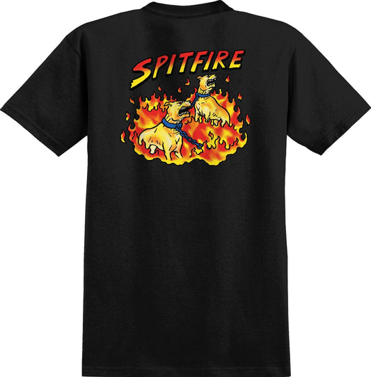 SPITFIRE T-SHIRT L Spitfire Hell Hounds II Tee - Black