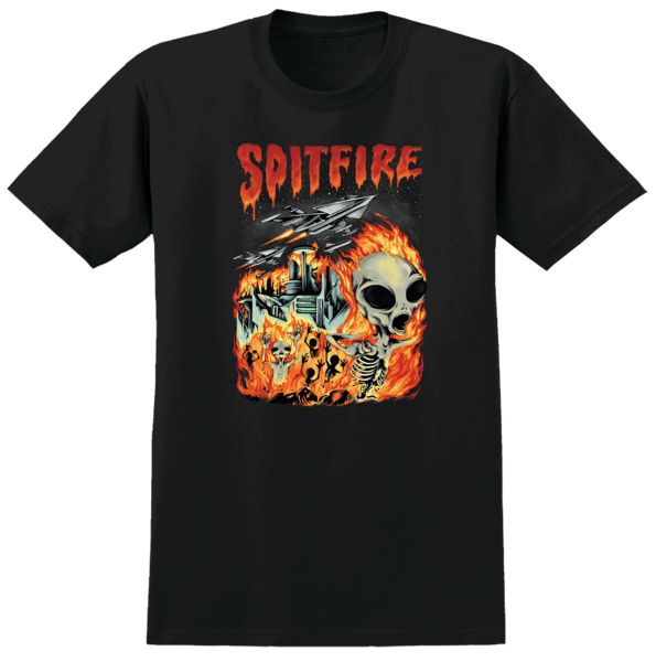 SPITFIRE T-SHIRT Spitfire Invasion Tee - Black