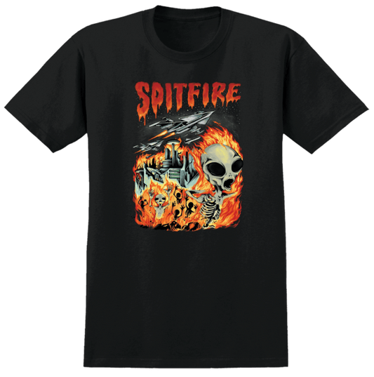 SPITFIRE T-SHIRT Spitfire Invasion Tee - Black