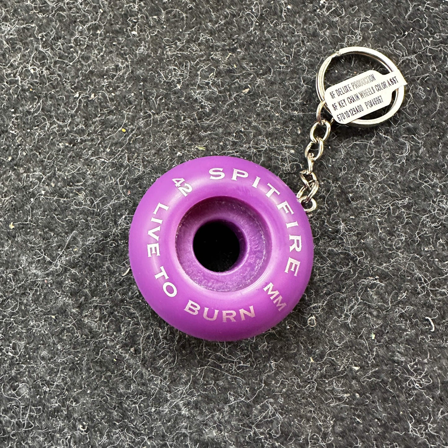SPITFIRE MISCELLANEOUS Purple Spitfire Wheels Keychain - Random Assorted