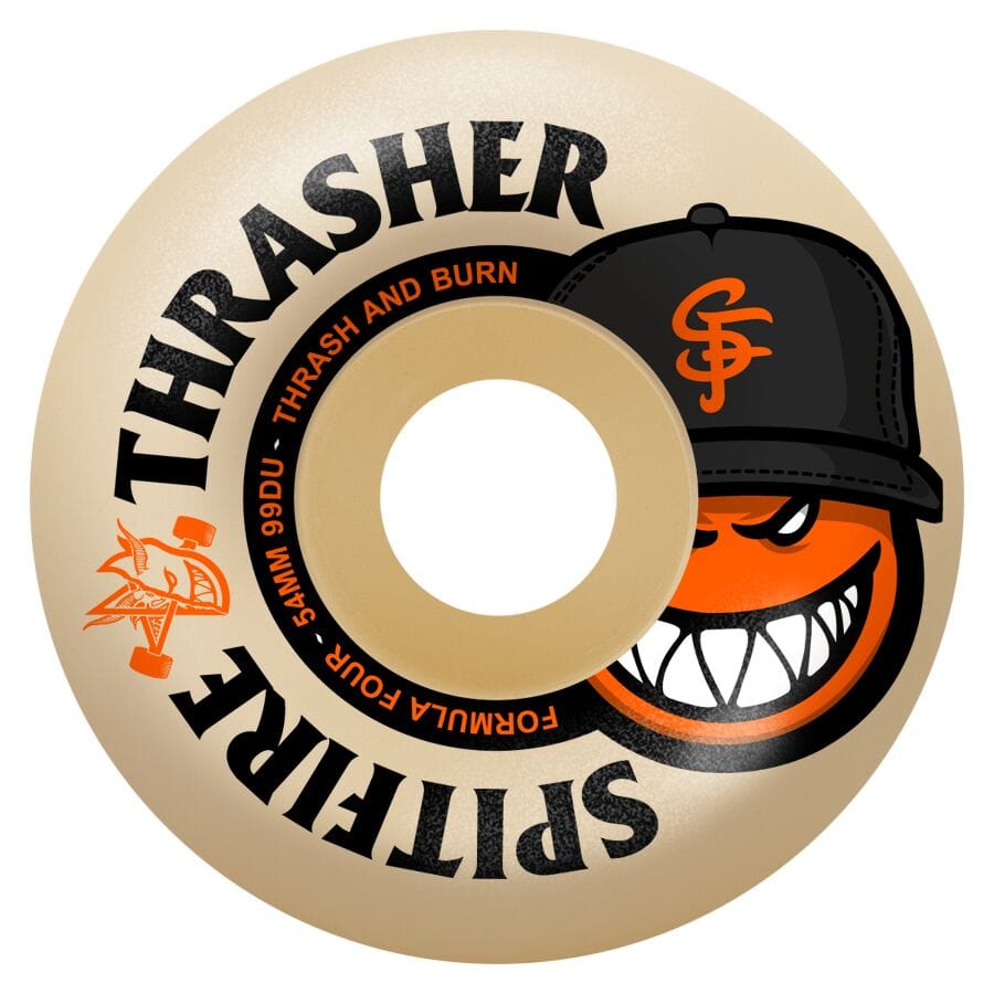 SPITFIRE WHEELS 54mm Spitfire x Thrasher Formula Four Radial Full The City Wheels 54mm - 99D