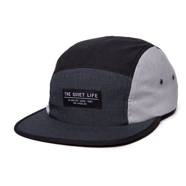 THE QUIET LIFE HAT The Quiet Life 5 Panel Camper Hat - Black Grey