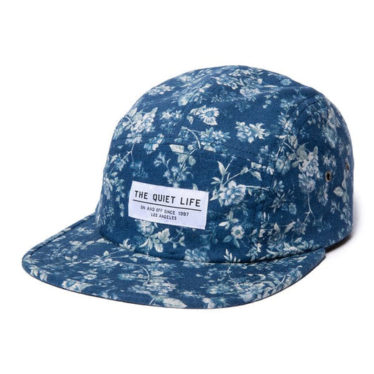 THE QUIET LIFE HAT The Quiet Life 5 Panel Camper Hat - Blue Flowers
