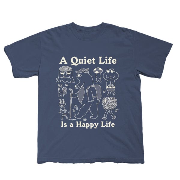 THE QUIET LIFE T-SHIRT The Quiet Life Happy Life Tee - Navy
